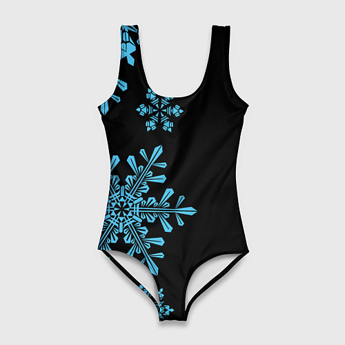 Женский купальник-боди Снежная Стена / 3D-принт – фото 1