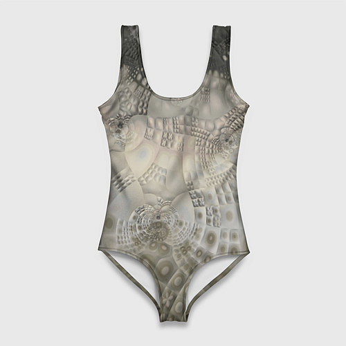 Женский купальник-боди Коллекция Journey Серый песок 126-1 2 / 3D-принт – фото 1