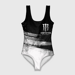 Купальник-боди 3D женский Monster Energy марка напитка, цвет: 3D-принт