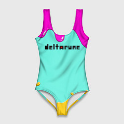 Купальник-боди 3D женский Deltarune - Подтёки, цвет: 3D-принт