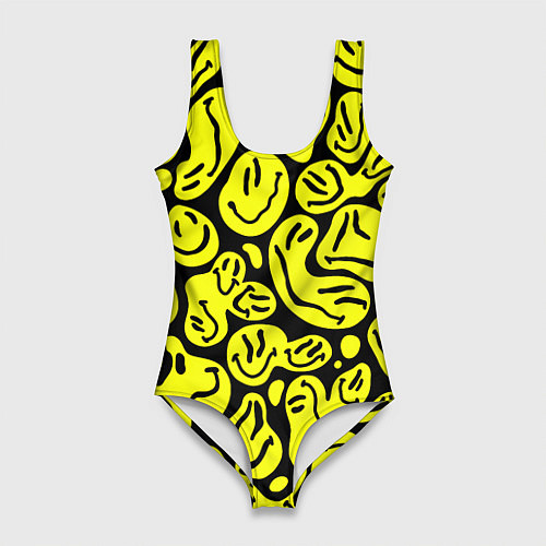 Женский купальник-боди The Смайлики / 3D-принт – фото 1