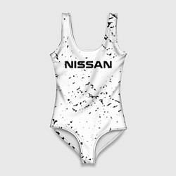 Купальник-боди 3D женский Nissan ниссан, цвет: 3D-принт