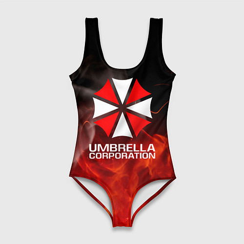 Женский купальник-боди Umbrella Corporation пламя / 3D-принт – фото 1