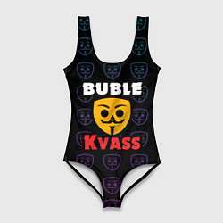 Женский купальник-боди Bubble kvass anonymous logo