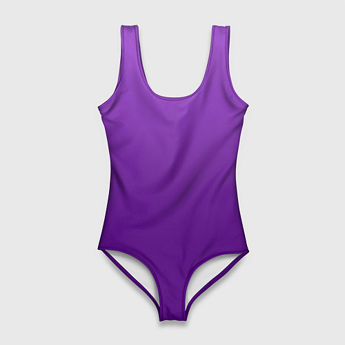 Женский купальник-боди Красивый фиолетовый градиент / 3D-принт – фото 1