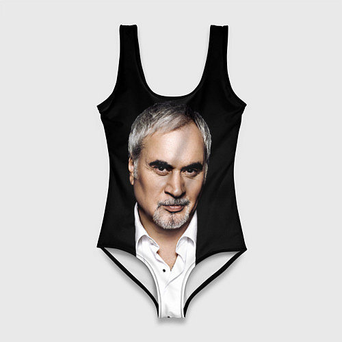 Женский купальник-боди МЕЛАДЗЕ НА ЧЕРНОМ ФОНЕ / 3D-принт – фото 1