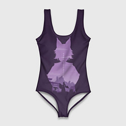 Женский купальник-боди Жрица Кицунэ Сайгу