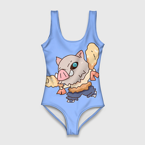 Женский купальник-боди Inosuke and shrimp / 3D-принт – фото 1