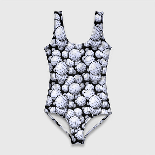 Женский купальник-боди Волейбольные Мячи Volleyballs / 3D-принт – фото 1