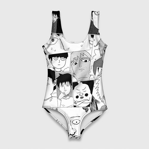 Женский купальник-боди Моб психо 100 паттерн / 3D-принт – фото 1