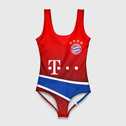 Купальник-боди 3D женский Bayern munchen sport, цвет: 3D-принт