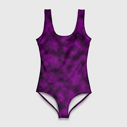 Женский купальник-боди Черно-пурпурная облачность