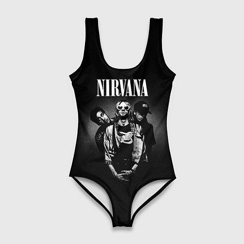Женский купальник-боди Nirvana рок-группа / 3D-принт – фото 1
