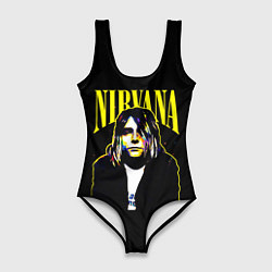 Женский купальник-боди Рок - группа Nirvana