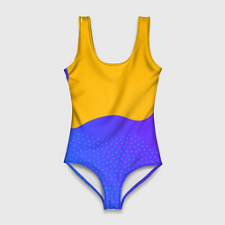 Женский купальник-боди Яркие разноцветные пятна