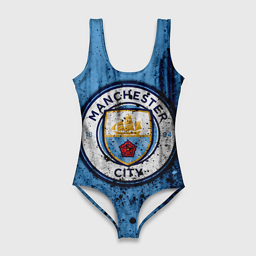 Женский купальник-боди Манчестер Сити Лого / 3D-принт – фото 1