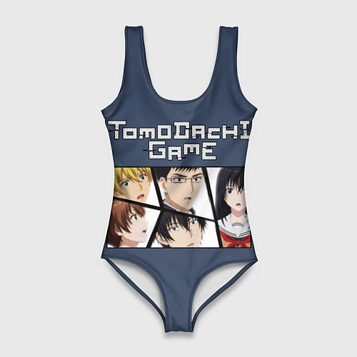 Женский купальник-боди Tomodachi Game - игра друзей / 3D-принт – фото 1