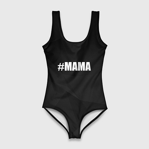 Женский купальник-боди Хэштег мама / 3D-принт – фото 1