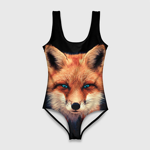 Женский купальник-боди Хитрый лис / 3D-принт – фото 1