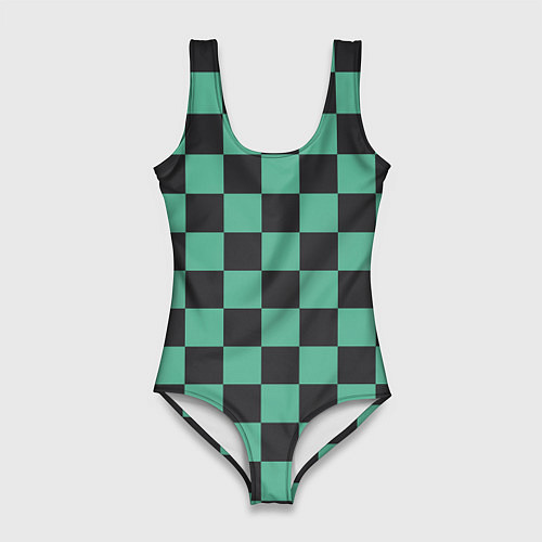 Женский купальник-боди Танджиро Камадо клинок рассекающий демонов кимоно / 3D-принт – фото 1