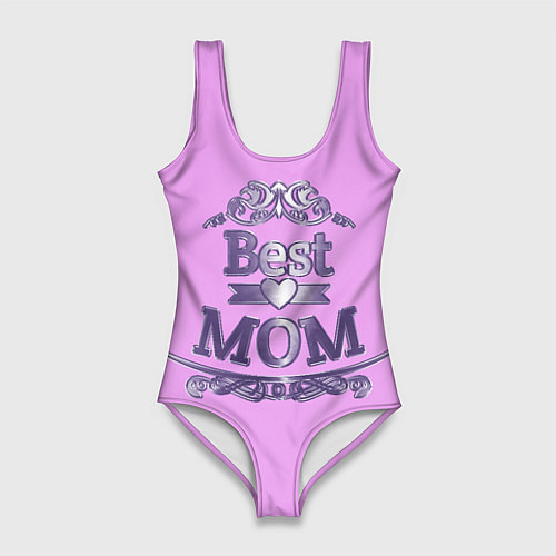 Женский купальник-боди День матери - Лучшая Мама / 3D-принт – фото 1
