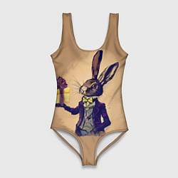 Женский купальник-боди Кролик в костюме с подарком