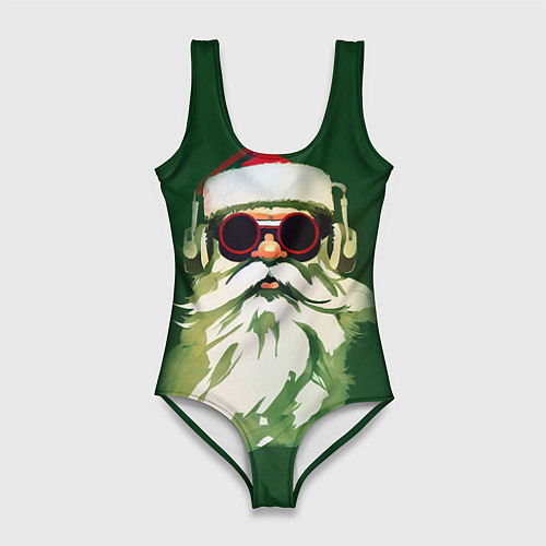 Женский купальник-боди Добрый Санта / 3D-принт – фото 1