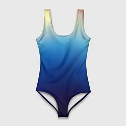 Женский купальник-боди Blue gradient colors