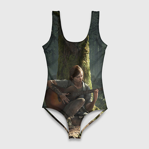 Женский купальник-боди Элли с гитарой / 3D-принт – фото 1