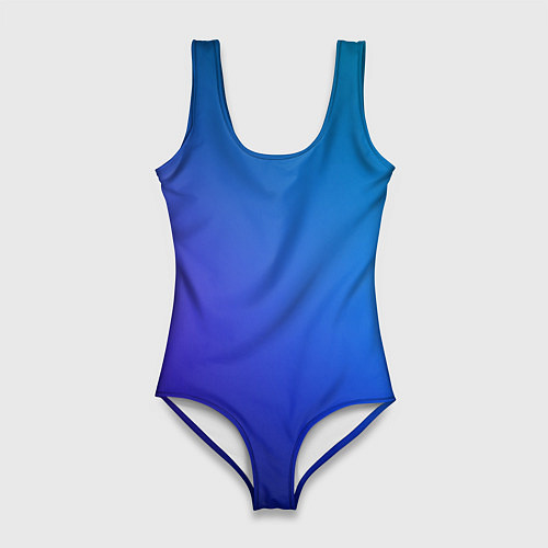 Женский купальник-боди Тёмно-синий градиент / 3D-принт – фото 1