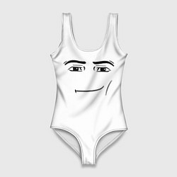 Купальник-боди 3D женский Одежда Man Face Roblox, цвет: 3D-принт