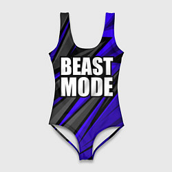 Женский купальник-боди Beast mode - синяя униформа