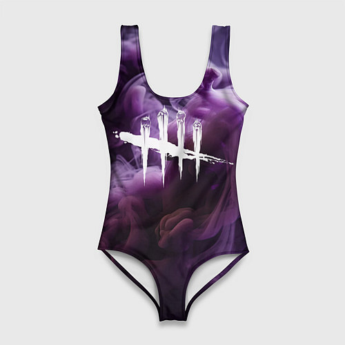 Женский купальник-боди Dead By Daylight Logo Smoke / 3D-принт – фото 1