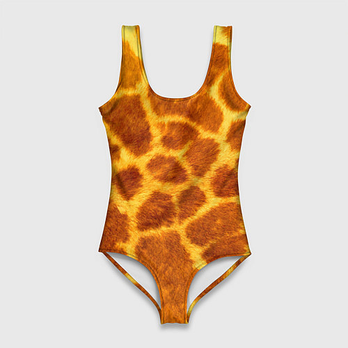 Женский купальник-боди Шкура жирафа - текстура / 3D-принт – фото 1