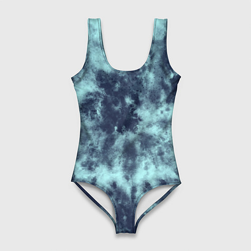Женский купальник-боди Tie-Dye дизайн / 3D-принт – фото 1