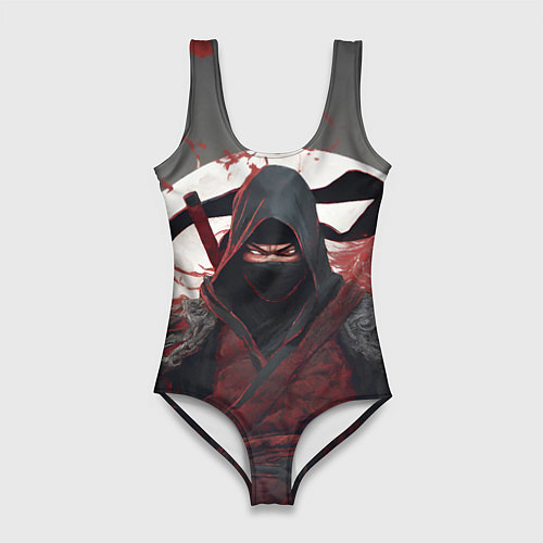 Женский купальник-боди Слепой воин ниндзя / 3D-принт – фото 1