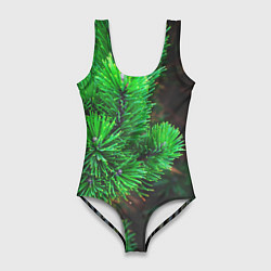 Женский купальник-боди Зелёный лес России