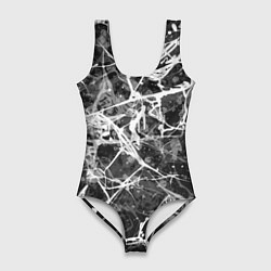 Женский купальник-боди Абстракция - паутина