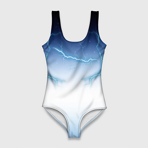 Женский купальник-боди Молниеносный разряд / 3D-принт – фото 1