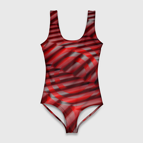 Женский купальник-боди Горящие плитки / 3D-принт – фото 1