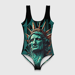 Женский купальник-боди Статуя свободы в New York США