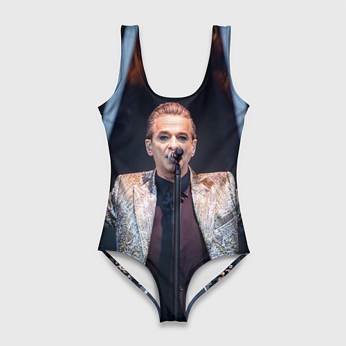 Женский купальник-боди Depeche Mode - Dave Gahan stage memento mori / 3D-принт – фото 1