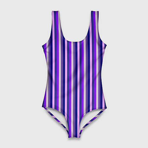 Женский купальник-боди Сочетание фиолетовый / 3D-принт – фото 1