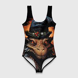 Купальник-боди 3D женский Повелитель снежинок, цвет: 3D-принт