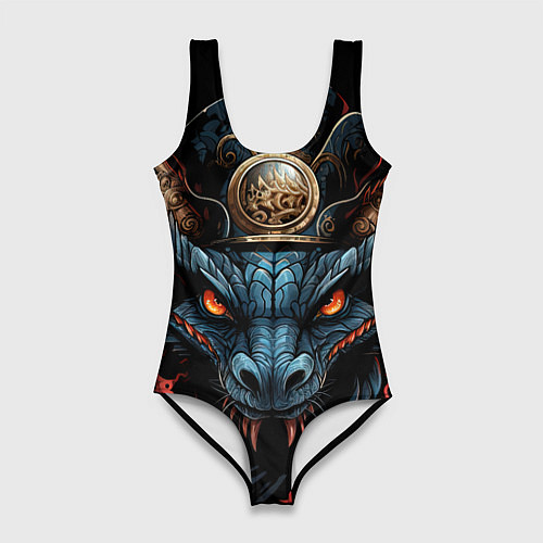 Женский купальник-боди Морозный владыка дракон / 3D-принт – фото 1