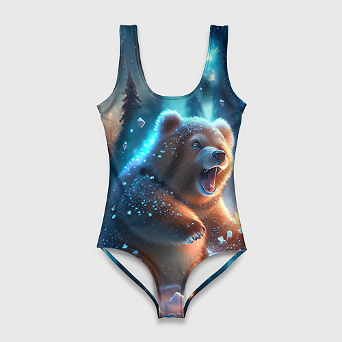 Женский купальник-боди Полярный мишка / 3D-принт – фото 1