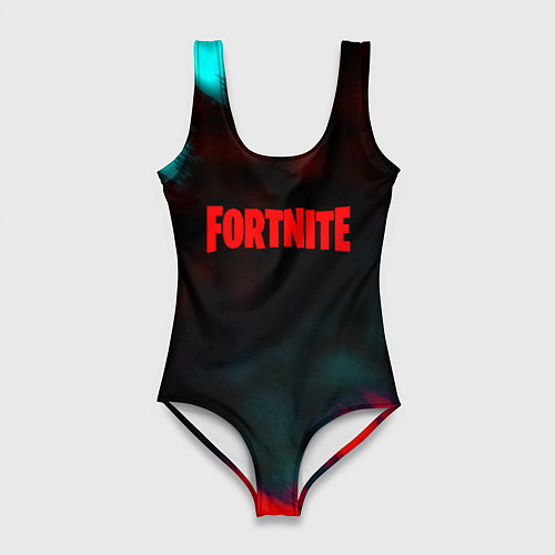 Женский купальник-боди Fortnite неон эпик / 3D-принт – фото 1