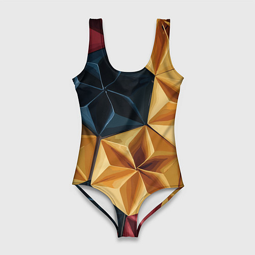 Женский купальник-боди Ромбовое вдохновение / 3D-принт – фото 1