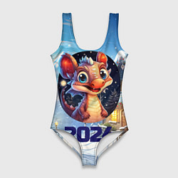 Женский купальник-боди Миниатюрный представитель зимы