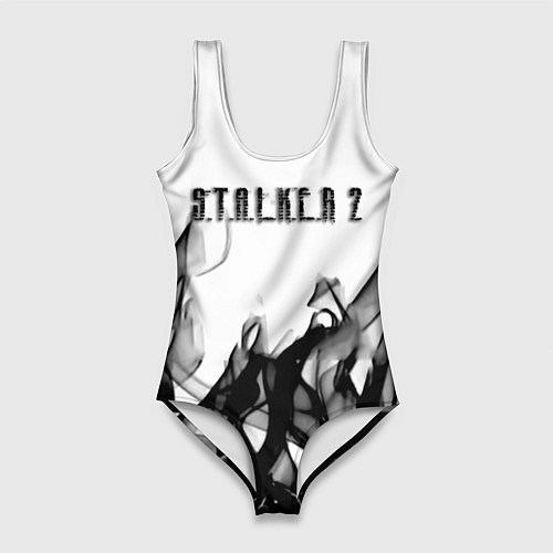 Женский купальник-боди Stalker 2 черный огонь абстракция / 3D-принт – фото 1